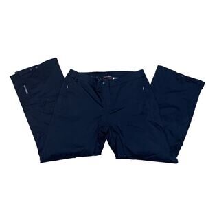 Eddie Bauer WeatherEdge Fully Lined Elastic Waist Ski Snow Pants Black Size XL